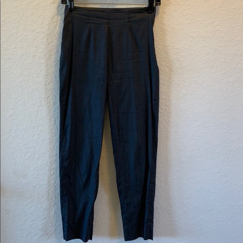 Piazza Sempione charcoal grey cigarette pants